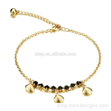 Unique design shell anklet gold chain anklet for girls